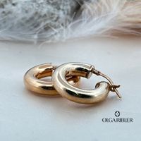 Silbercreolen, Rosegold vergoldet