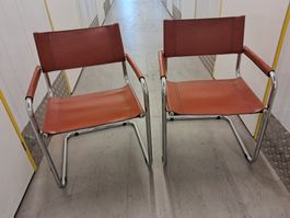 2 Freischwinger-Stühle, Marcel Breuer