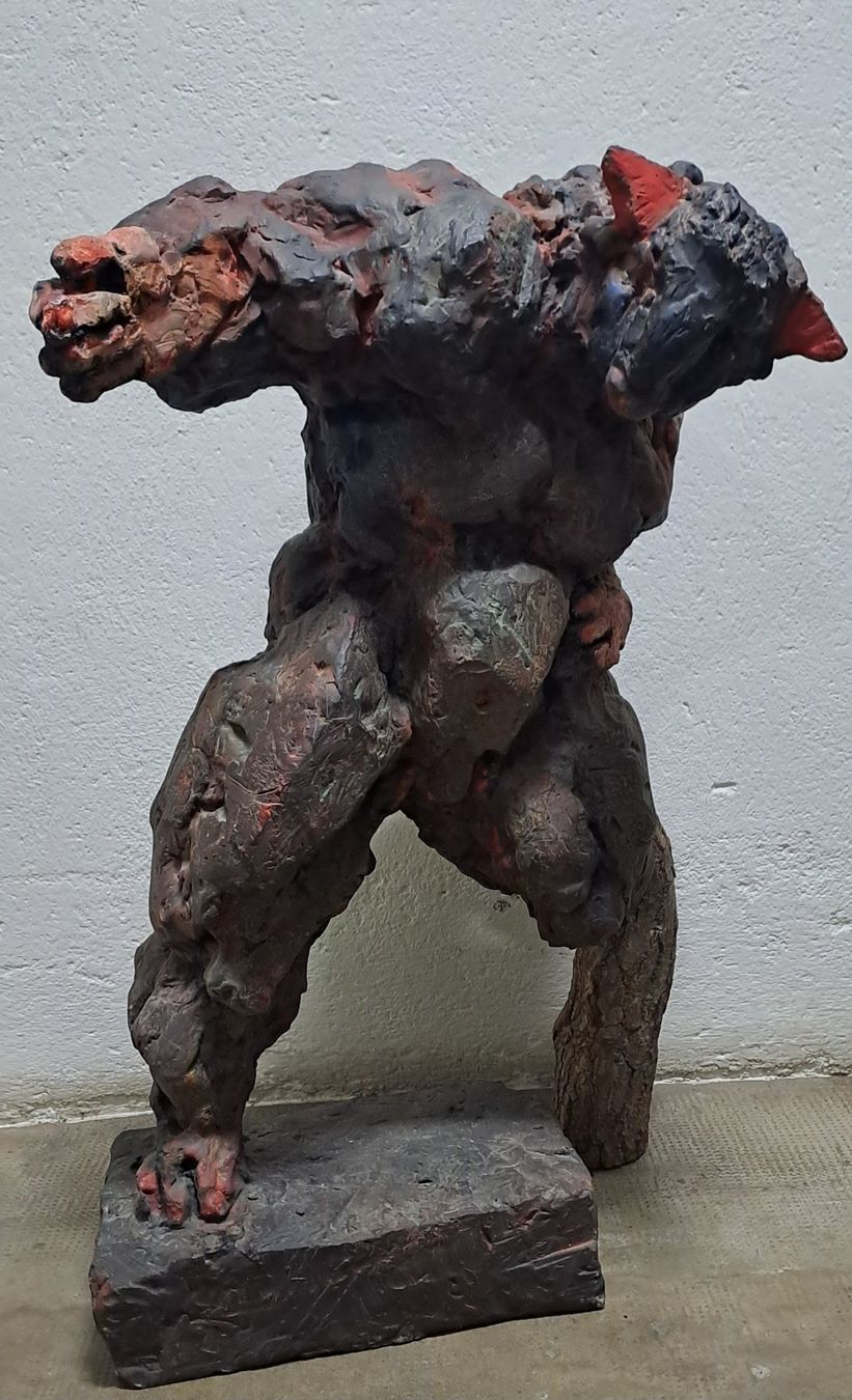 Sculture & Statue: Laurent Chabolle "Le Minotaure passe-muraille" – Usato da Lausanne venduto da jol75