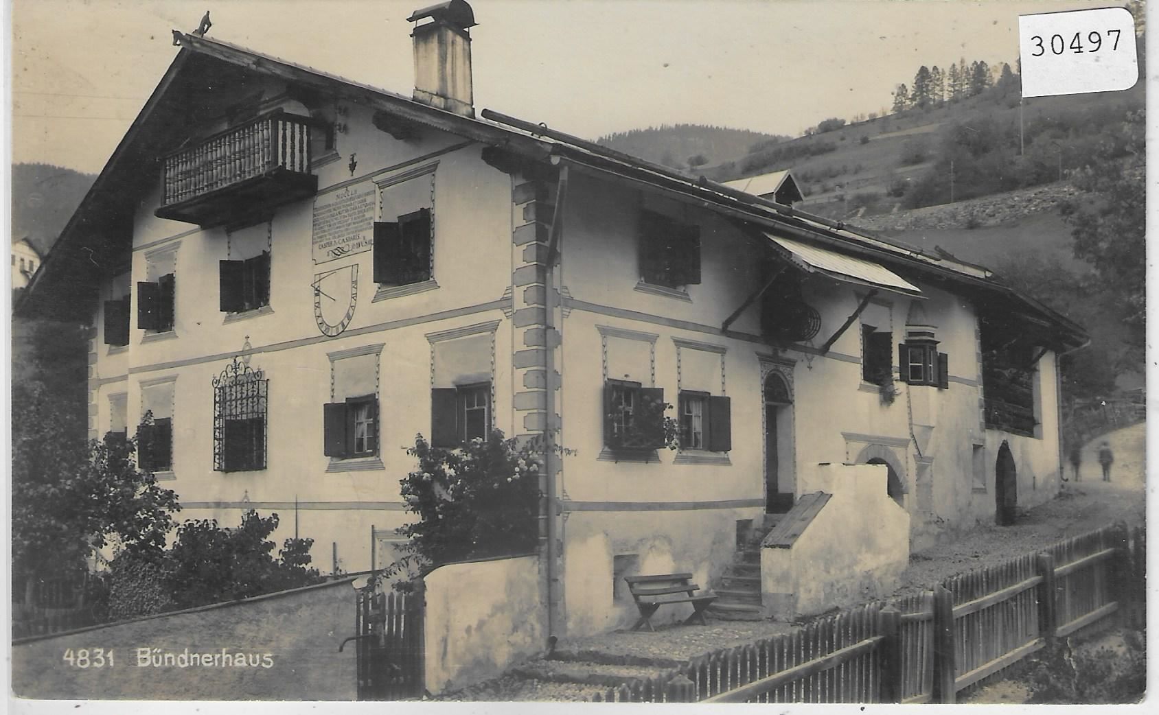Cartoline postali: Bündnerhaus 1925 – Usato da Ettingen venduto da Kartenplanet