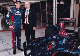 Buemi mit Ex Bundesrat Ueli Maurer