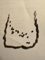 Metall Beads 1920er Jahre Silver und Messing Puppenhaus
