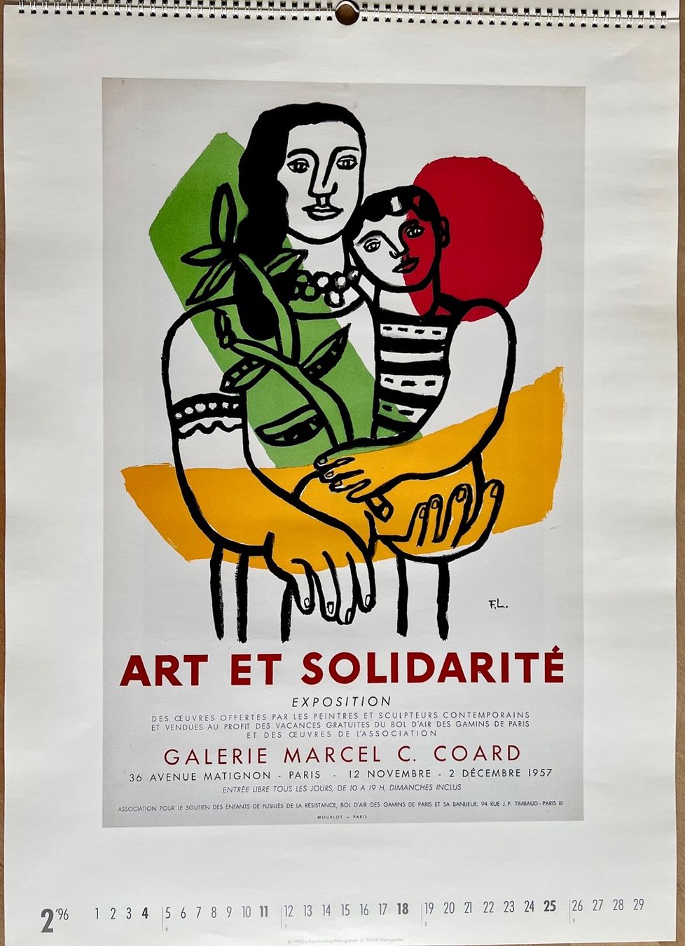 Calendari: Kunstkalender "Künstlerplakate" Weingarten 1996 – Usato da Malans GR venduto da Aadalina 2
