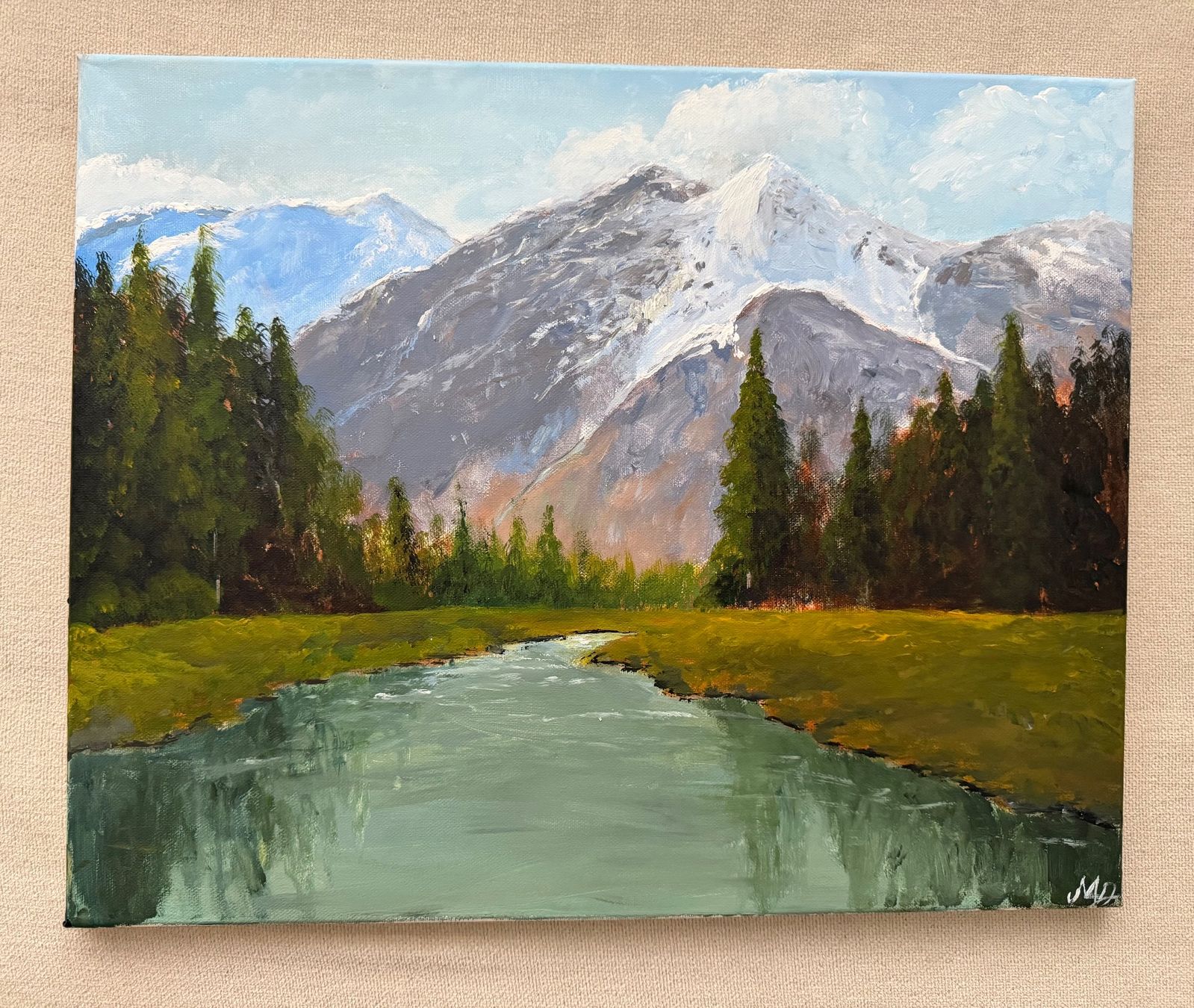 Dipinti: Berg Landschaft Gemälde 40x50cm – Nuovo e nell'imballaggio originale da Pfäffikon SZ venduto da Andrei_Moro_Kunst 1