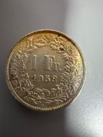 1 Franken 1958 Silber Schweiz – Sehr schöne Erhaltung