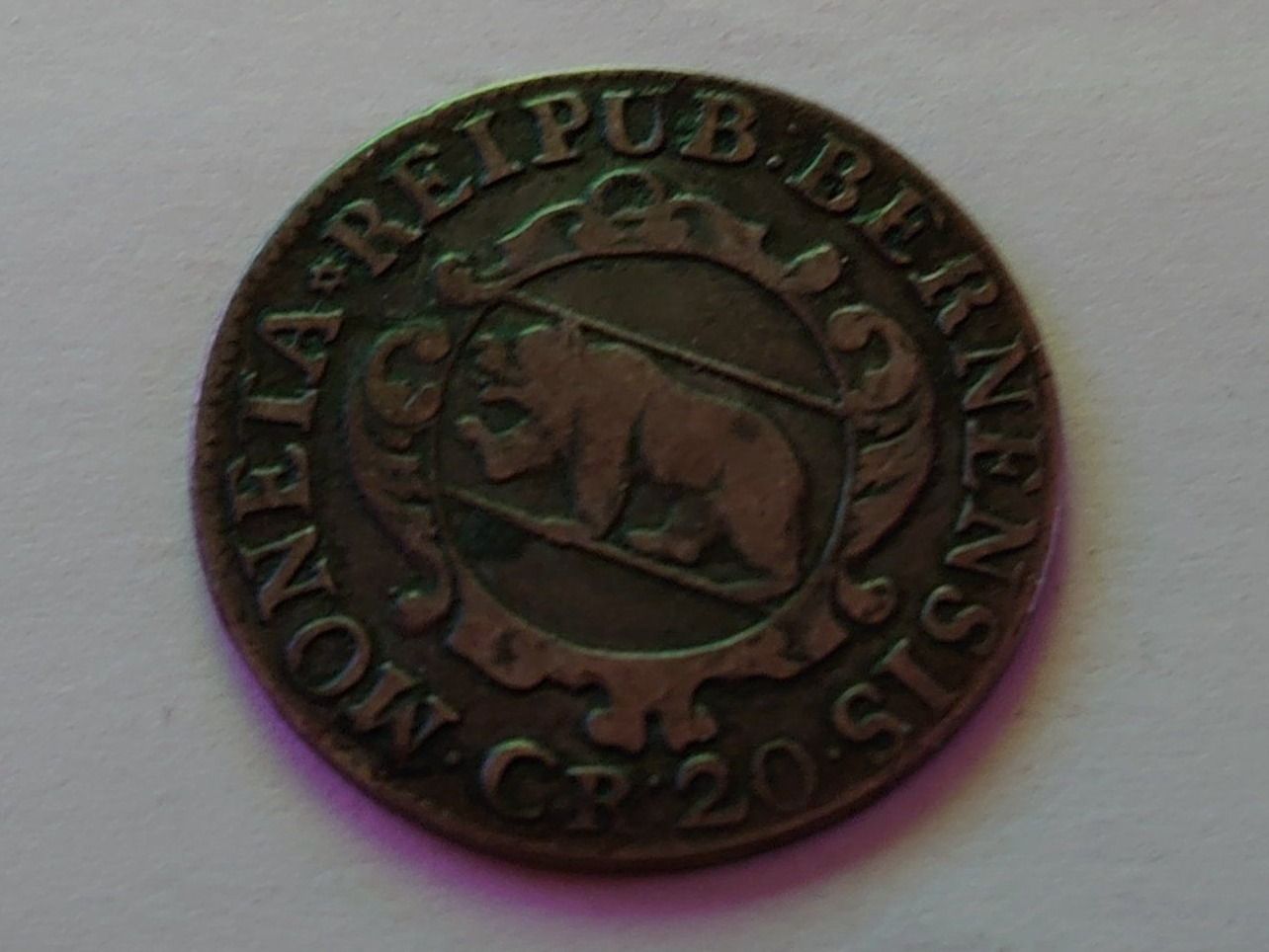 Tutti le monete: Bern 20 Kreuzer 1716 – Usato da Pfungen venduto da Aguti77