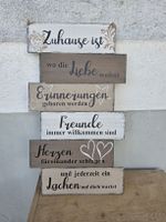 Holzschild Zuhause ist wo die Liebe wohnt