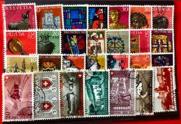 Bundesfeier - Pro Patria Briefmarken  gestempelt