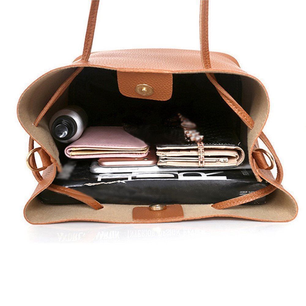 Borse da donna: DAMEN HANDTASCHEN ;;BEIGE;4STÜCK – Nuovo (secondo la descrizione) da Basel venduto da bijoutrie_4 6