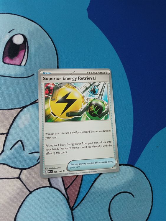 CARTE POKÉMON SUPERIOR Energy Retrieval Trainer PALDEA EVOLUVED -189