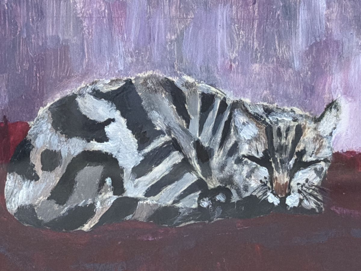 Tableaux: Gemälde, Katze, klein. – D'occasion à Biberist par Momo33 1
