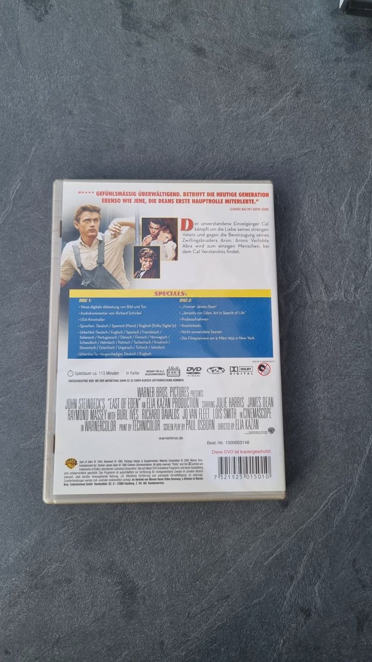Tutti i DVDs: Jenseits von Eden DVD Special Edition – Usato da Meilen venduto da lisma29 1