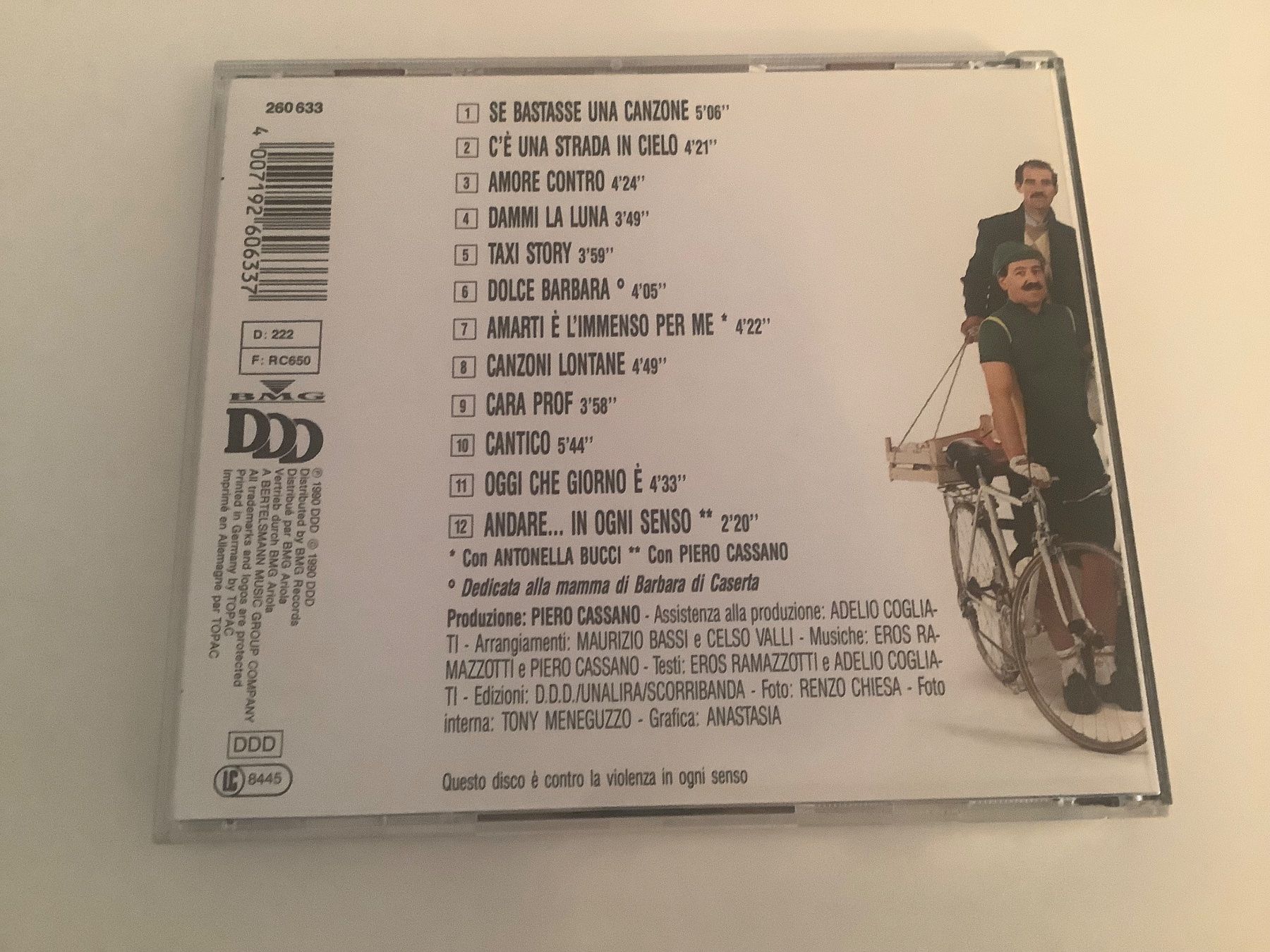 CD: Eros Ramazzotti / in ogni senso / 1990 – Usato da Dübendorf venduto da Shreck 1