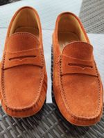 Mocassins en daim BACCAGLINI, Taille 41, comme neuf, léger