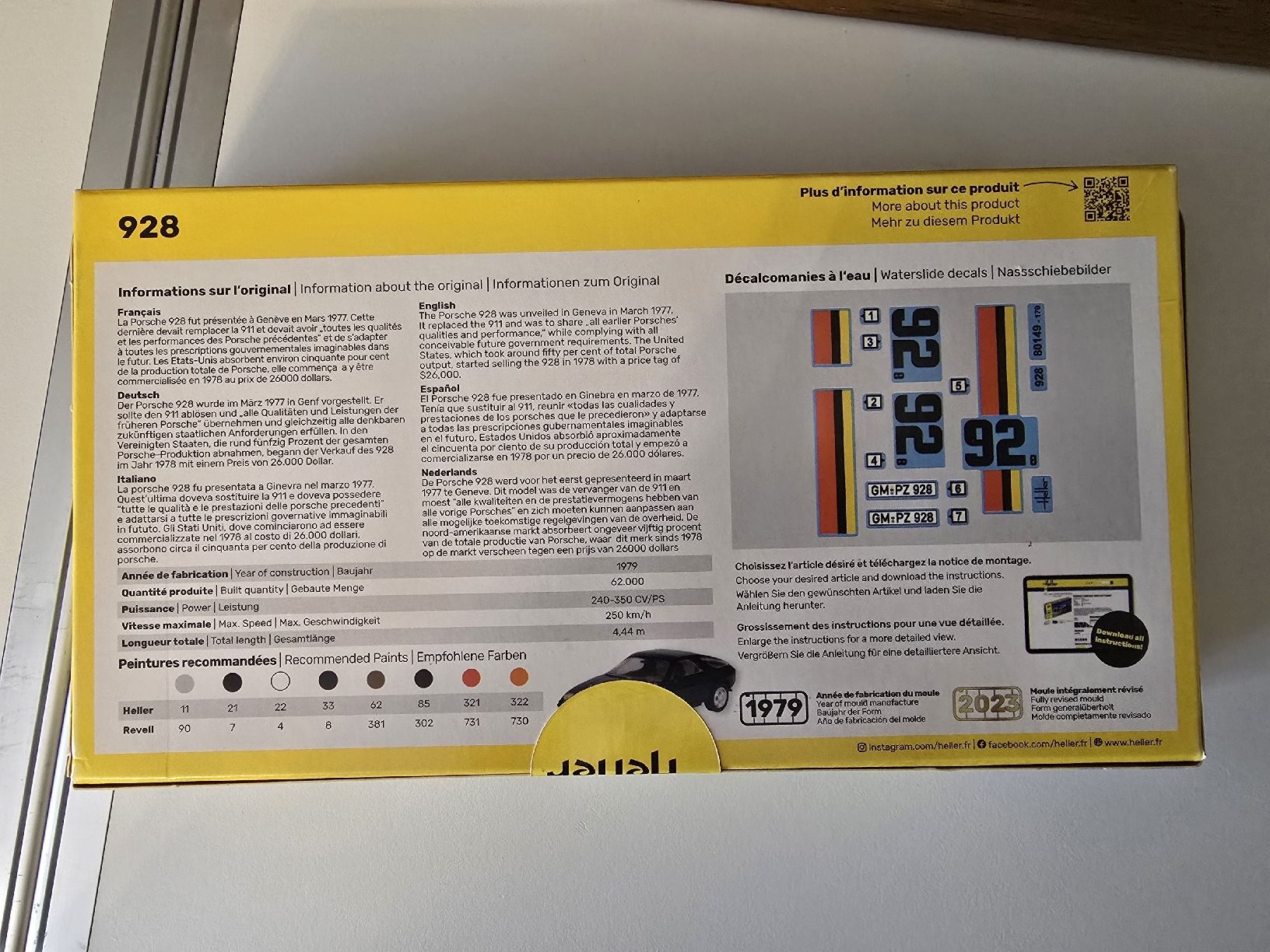 Porsche Modellini d'auto: Modellbausatz Porsche 928 von Heller – Nuovo e nell'imballaggio originale da Flamatt venduto da Tyrael01 3