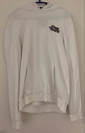 Weisser Hoodie