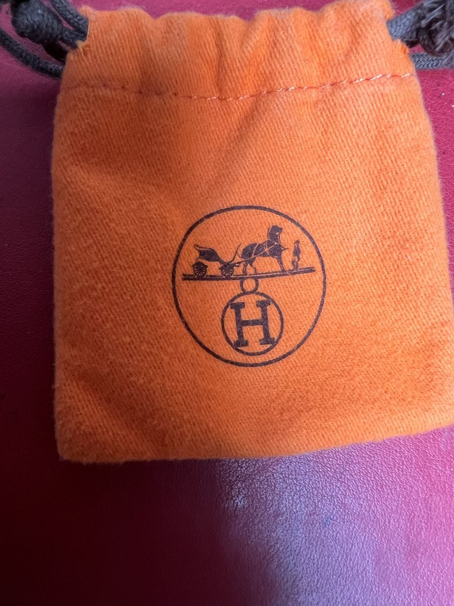 Hermès Borse: Kleines Stoffsäckli Hermès, orange, 8.5x9 cm – Usato da Solothurn venduto da Brini06 1