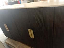 2 X edel Luxus Marken Sideboard massive holz keramik
