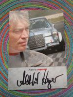 ALTFRIED HEGER DTM FAHRER 90ER AUTORAMMKARTE ANTIK