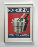 Monmousseau Sekt - Gerahmte Werbung / Publicité 1940