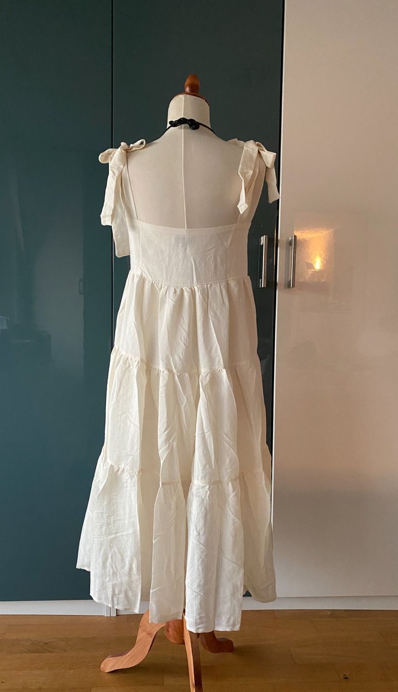 Vestiti: offwhite cremeweiß Maxikleid Größe S – Usato da Duebendorf venduto da Alexandertreyer 1