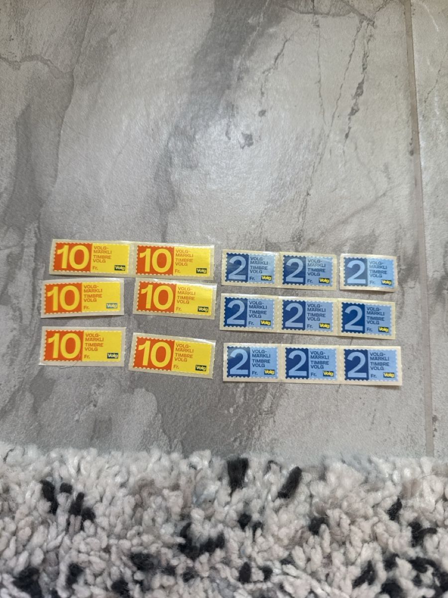 Volg Raccolte di bollini & punti: Briefmarken Volg  – Nuovo (secondo la descrizione) da Dotzigen venduto da White_Warrior