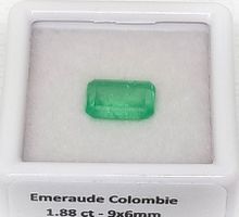 1x émeraude Colombie 2.19 ct - CERTIFICAT 2'800.- Fr
