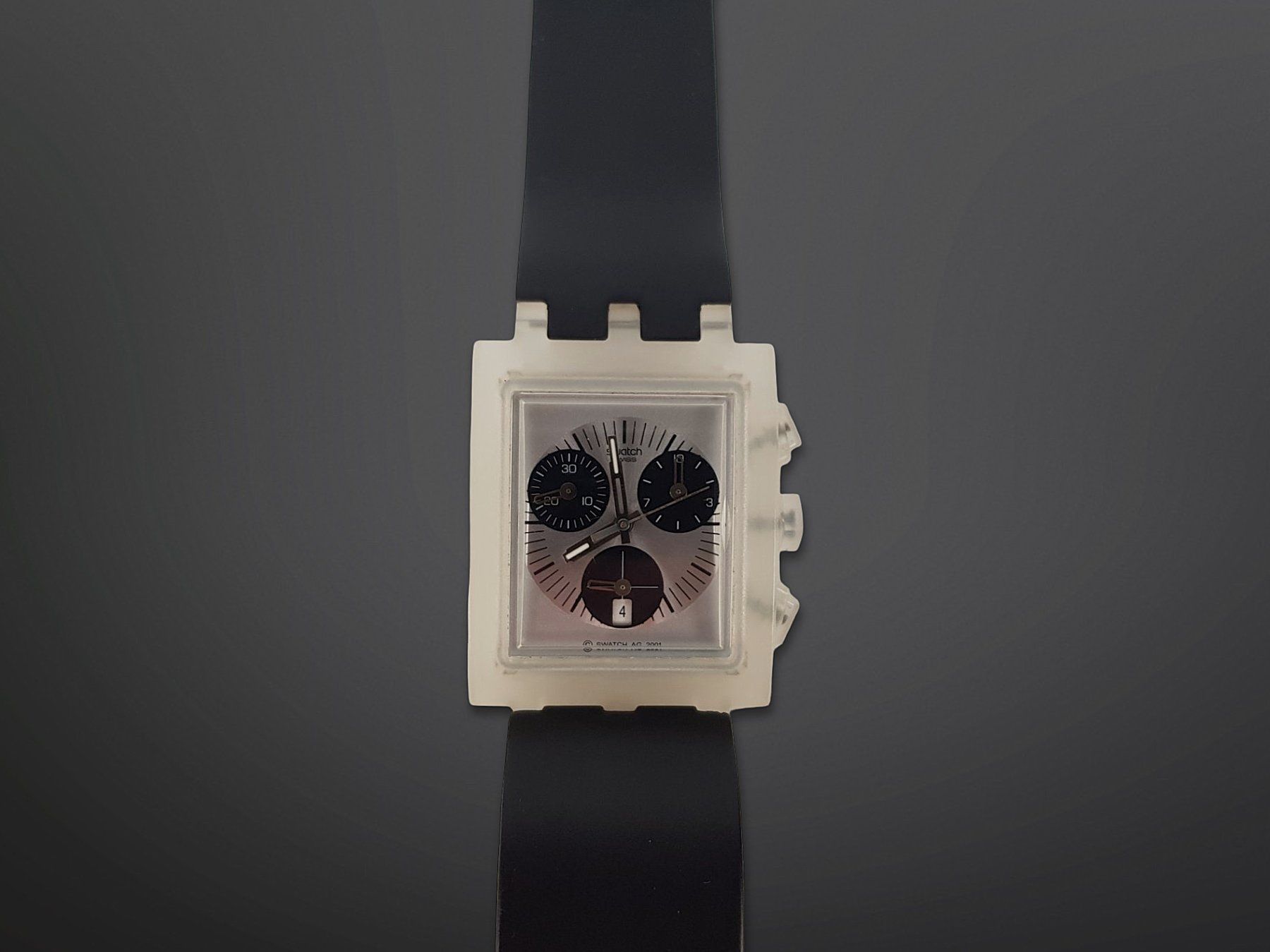 Swatch Orologi: Swatch Square Chrono Whitesunday – Usato da Suhr venduto da Restwert_Suhr 3