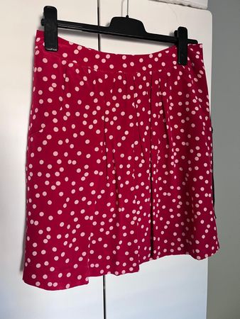 Jupe rot gepunktet Vintage Look Gr. 36