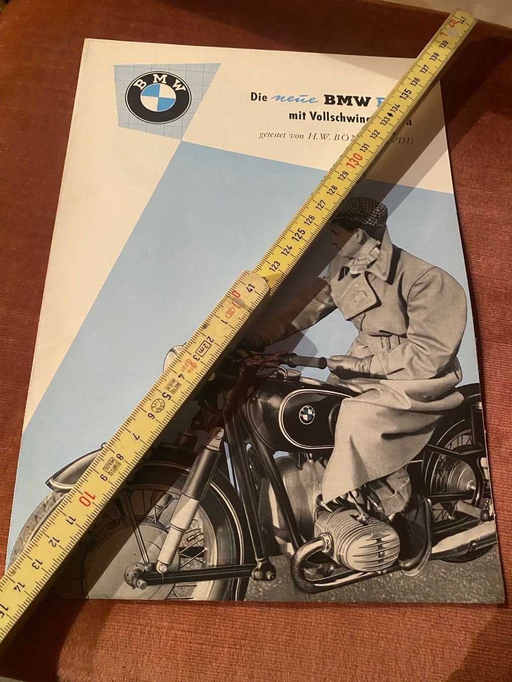 BMW Dokumente: BMW R50, Vollschwingenrahmen, Motorrad Prospekt Oldtimer – Gebraucht aus Birmenstorf AG von monza2011