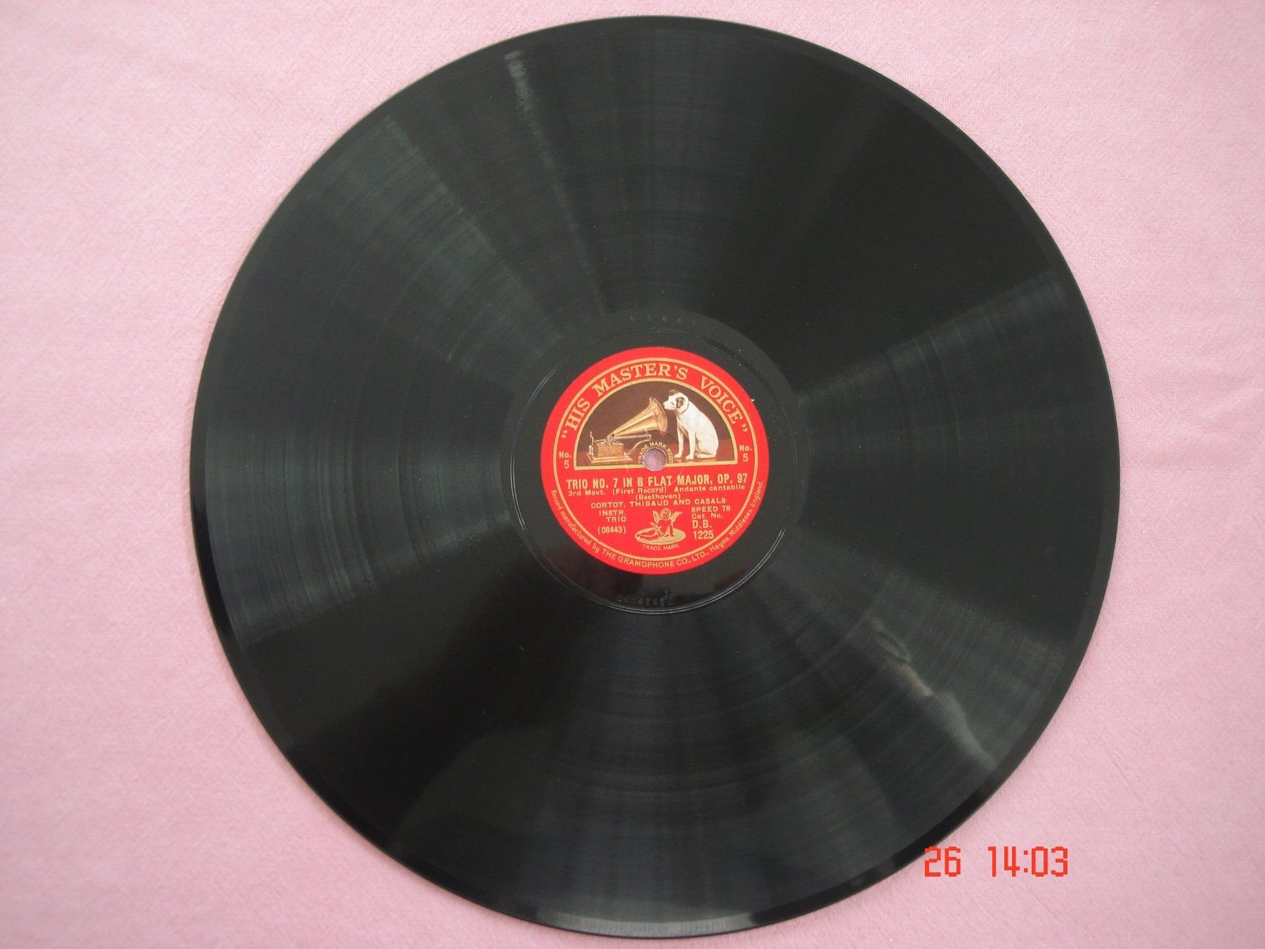 Schallplatten: Schellackplattenalbum Beethoven Trio Nr.7 B-Dur Op.97 – Gebraucht aus Aeschi SO von abi1951 5