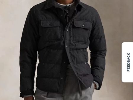 Ralph Lauren Quilted Down Shirt Jacket size S