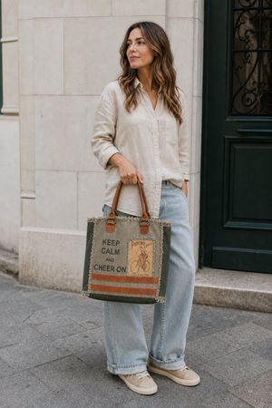 Neue Tasche Baumwolle 50 x 40 x 10 cm More and More
