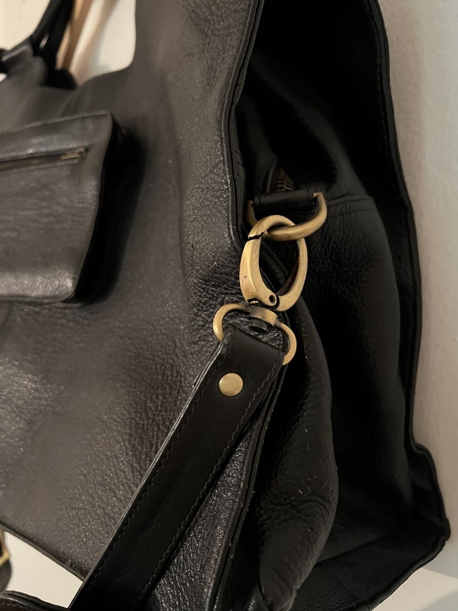 Taschen: Schwarze Echt-Ledertasche von Gestuz, neuwertig – Gebraucht aus Basel von evaelette 2