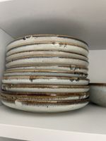 Keramik Geschirr Service Set Vintage, 47 teilig