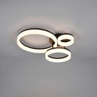 LED Deckenleuchte, Schwarz 51 cm x 41 cm