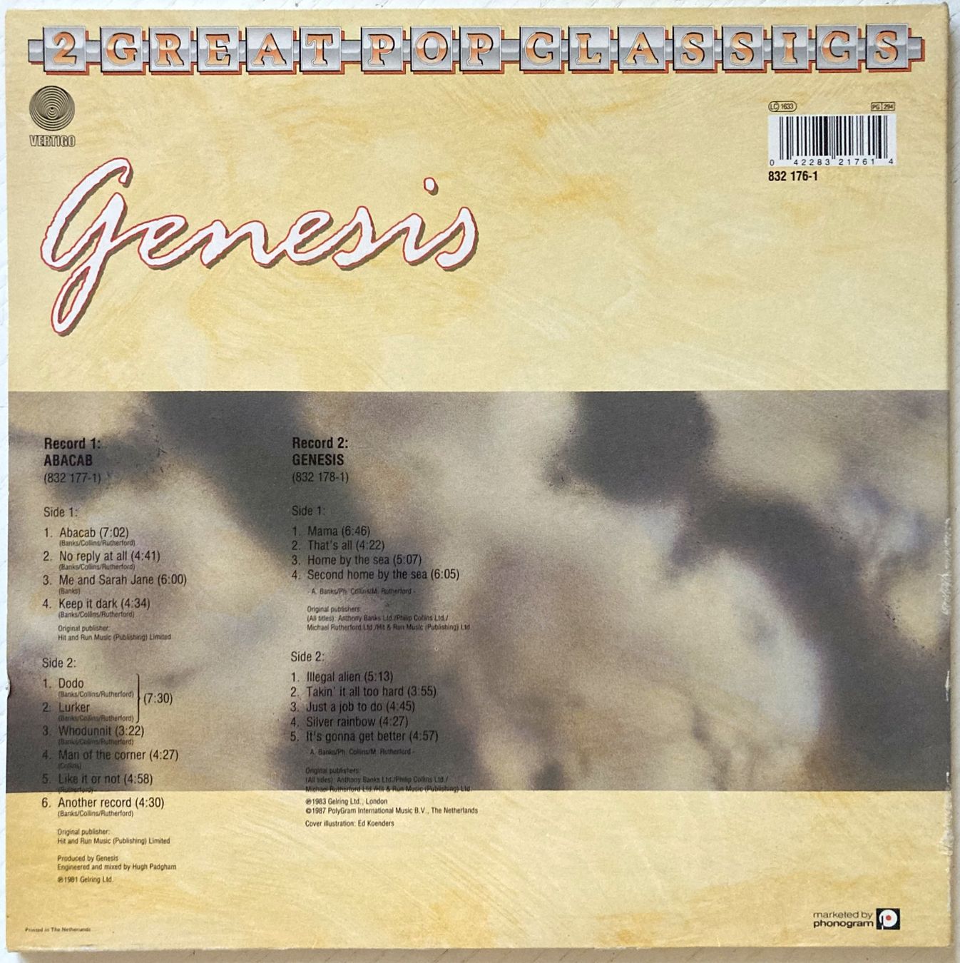 Dischi in vinile: GENESIS - 2 GREAT POP CLASSICS – Usato da Bottens venduto da hotter-than-hell 1