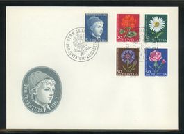1963, FDC, Pro Juventute, alle mit Leuchtstoff (3)