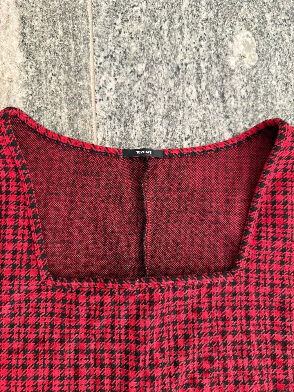 Tezenis Vestiti: Red checkered Tezenis womens dress – Usato da S. Vittore venduto da via_h2nb 1