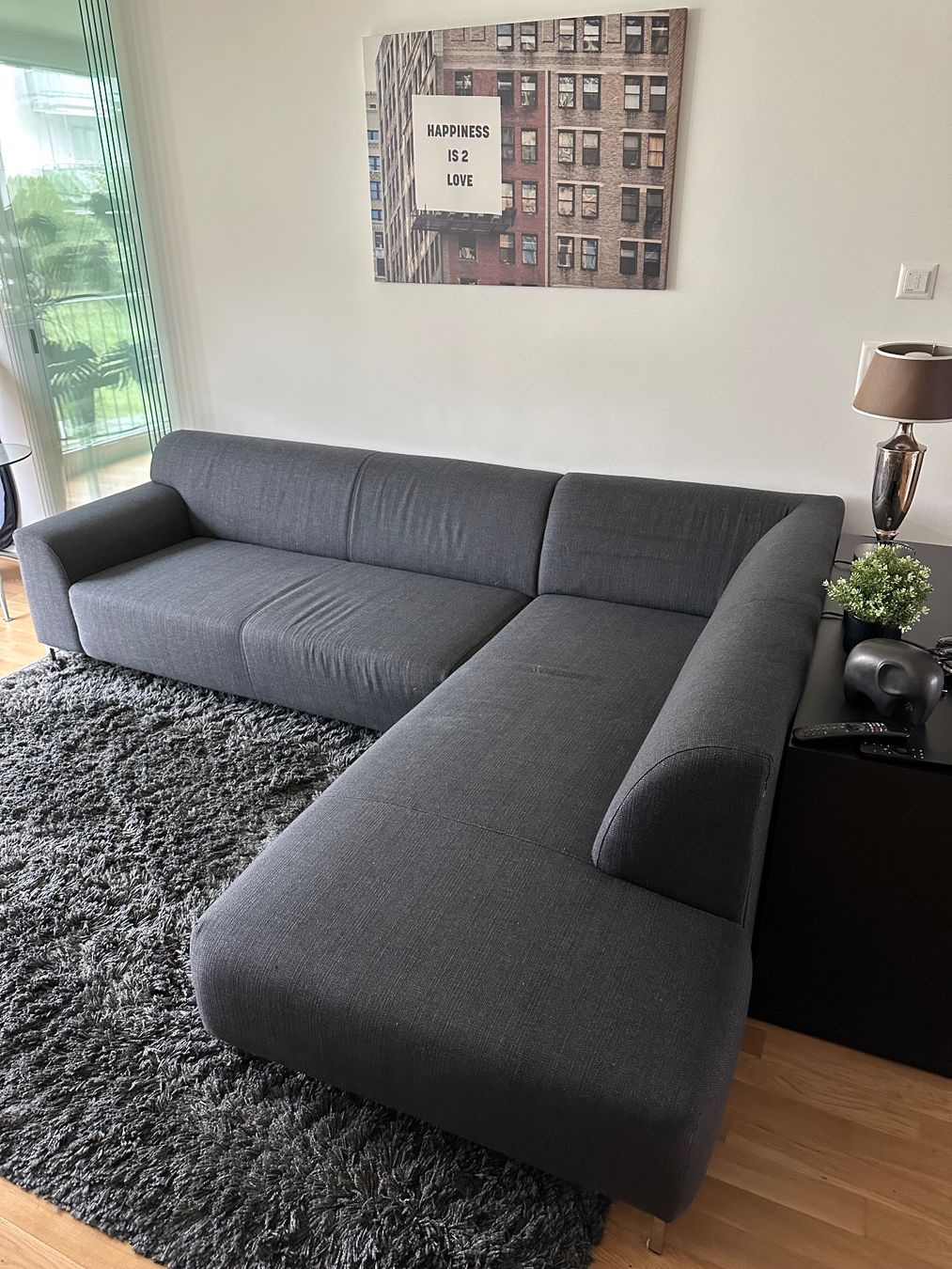 Pfister Sofas: Anthrazit Ecksofa, 2.50x2.00x0.70m – Möbel Pfister – D'occasion à St. Gallen par momovonplon01 1