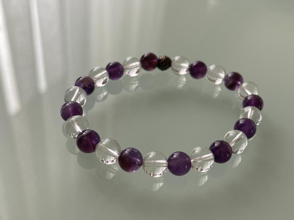 Armbänder & -reifen: Bergkristall Armband mit amethyst – Neu (gemäss Beschreibung) aus Wittenbach von Heissenberg81