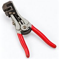 Abisolierzange mit Feder Mechanik gebrauchter Zustand