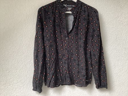 Broadway Bluse, Gr. S, schwarz gemustert, Top Zustand!