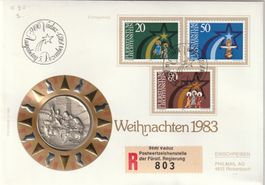 Numisbrief Weihnachten 1983
