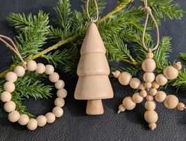 Rustikales Weihnachtsschmuck-Set (3-teilig), Landhausdeko