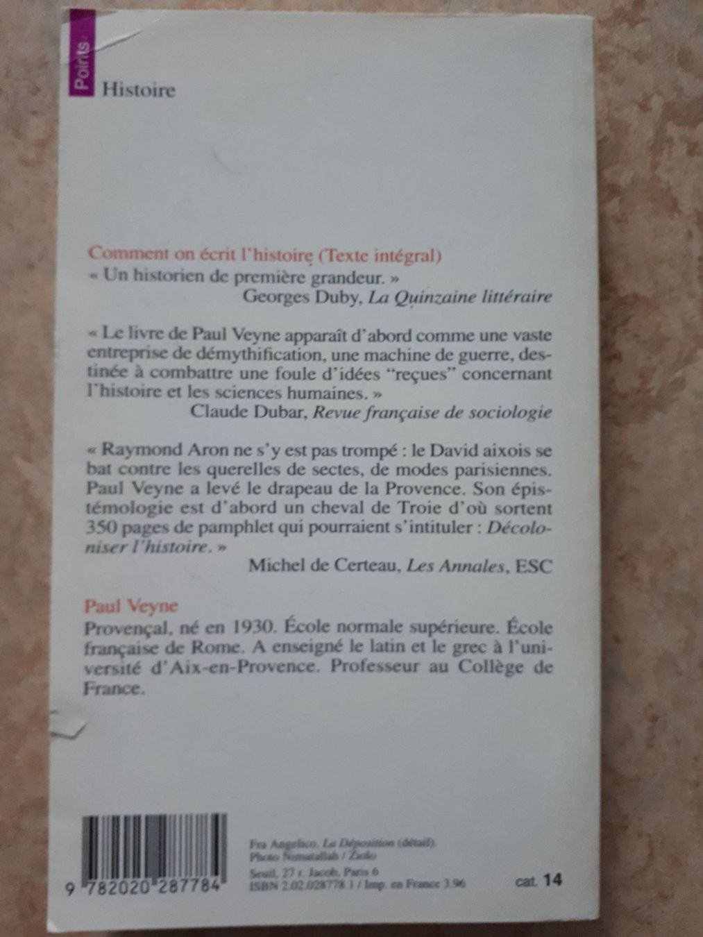 Bücher: Paul Veyne  Comment on écrit l'histoire – Gebraucht aus Basel von Alacant 2