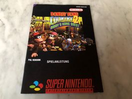 ANLEITUNG FÜR DONKEY KONG COUNTRY 2 SUPER NINTENDO