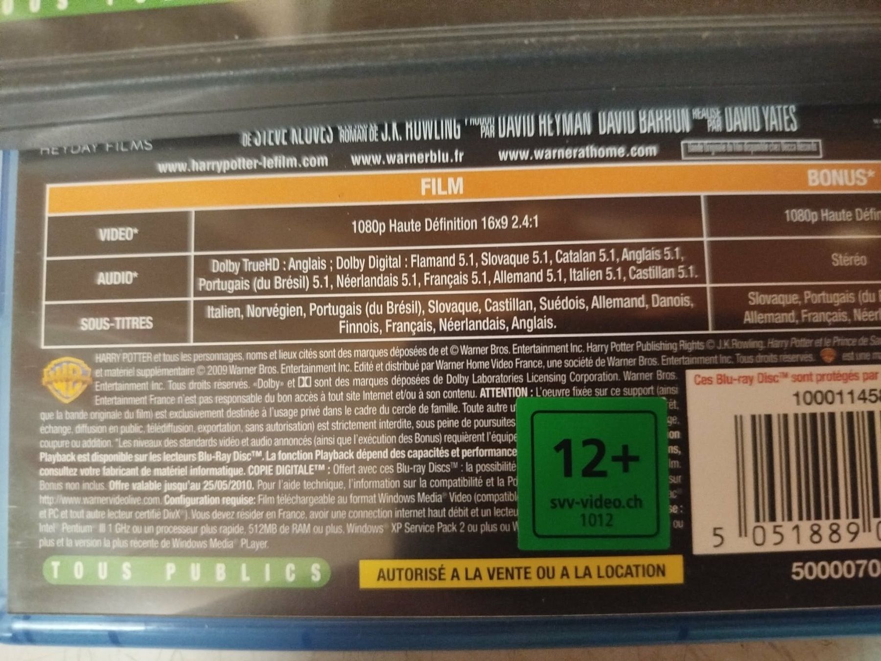 Tutti i DVDs: 7 X Dvd Harry Potter Blu-ray – Usato da La Chaux-de-Fonds venduto da Emmaus2300CDF 3