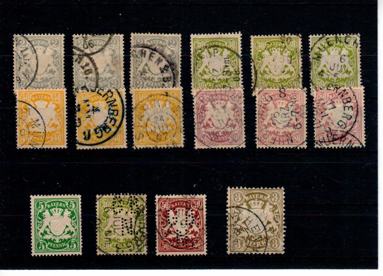 Alle Briefmarken: Bayern – Gebraucht aus Wolhusen von Curver9
