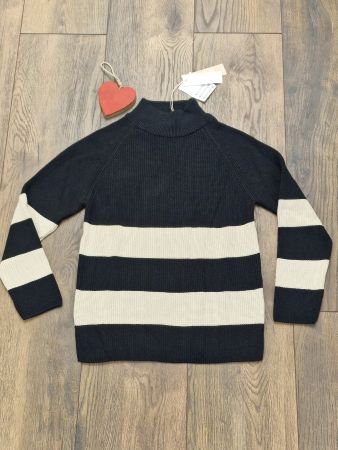 100% Bio Baumwoll 'Paul Kehl' Pullover schwarz/beige S neu!!
